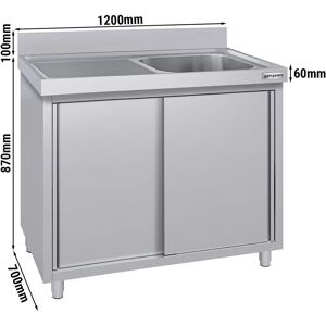 GGM GASTRO - Evier ECO 1200x700mm - 1 right basin - Sink GGM GASTRO - Evier ECO 1200x700mm - 1 right basin - Sink