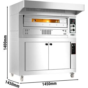 GGM Gastro - Gas Pizza Oven - Zilver - Pizza Oven GGM Gastro - Gas Pizza Oven - Zilver - Pizza Oven