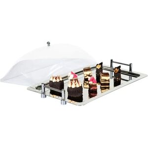 GGM Gastro - Roestvrijstalen dienblad - 4 stuks - 325x530mm - Zilver/Transparant GGM Gastro - Roestvrijstalen dienblad - 4 stuks - 325x530mm - Zilver/Transparant