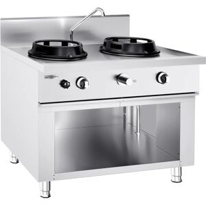 GGM Gastro - Gas wok fornuis - Zilver - Gas wok fornuis GGM Gastro - Gas wok fornuis - Zilver - Gas wok fornuis