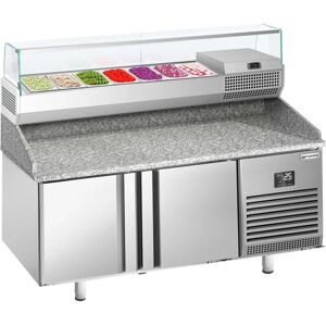 GGM Gastro - Koeltafel voor pizza PREMIUM PLUS - Zilver GGM Gastro - Koeltafel voor pizza PREMIUM PLUS - Zilver