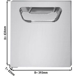 GGM Gastro Paolo 700 - RVS Kastdeur - 400mm - Linkse Scharnier GGM Gastro Paolo 700 - RVS Kastdeur - 400mm - Linkse Scharnier