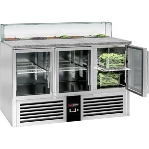 GGM Gastro - Saladette PREMIUM - 1368 mm - Glazen deuren - 8 x GN 1/6 GGM Gastro - Saladette PREMIUM - 1368 mm - Glazen deuren - 8 x GN 1/6