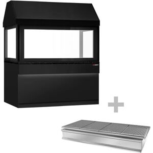 GGM Gastro - Grill 1900mm - Zwart - Werkblad in graniet - Hittebestendig glas - Mat zwart GGM Gastro - Grill 1900mm - Zwart - Werkblad in graniet - Hittebestendig glas - Mat zwart