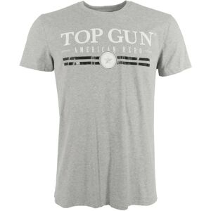 TOP GUN TG20201130 Grijs Kort Mouw T-Shirt - T-Shirt TOP GUN TG20201130 Grijs Kort Mouw T-Shirt - T-Shirt