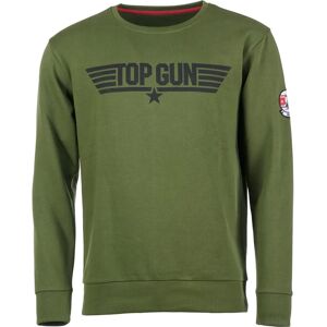 TOP GUN Pullover PP201019 Oliv Logo - Sweatshirt TOP GUN Pullover PP201019 Oliv Logo - Sweatshirt