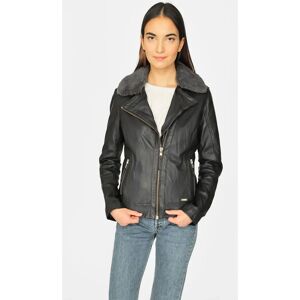 Mustang Lammlederjacke - Damen - Schwarz - Herbst/Winter 21 Mustang Lammlederjacke - Damen - Schwarz - Herbst/Winter 21
