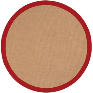 Carpetfine - Sisal - Rot - Rund - Teppich Carpetfine - Sisal - Rot - Rund - Teppich