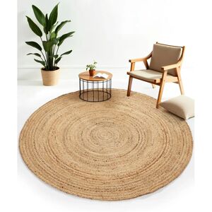 Carpetfine Nele Juteteppich - 150cm Rund Naturfaser Teppich Carpetfine Nele Juteteppich - 150cm Rund Naturfaser Teppich