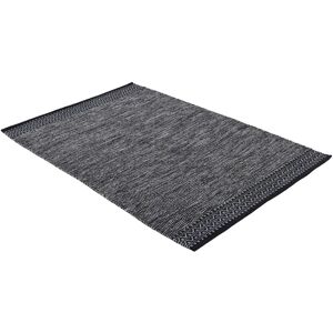CARPETFINE Kelim Mia Handgewebter Teppich - Moderner Schwarzer Baumwollteppich CARPETFINE Kelim Mia Handgewebter Teppich - Moderner Schwarzer Baumwollteppich