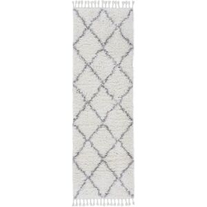 CARPETFINE Eddy Weiß Hochflor-Teppich - Läufer CARPETFINE Eddy Weiß Hochflor-Teppich - Läufer