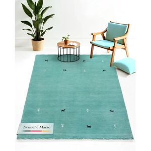 CARPETFINE Gabbeh Uni Türkis - Teppich CARPETFINE Gabbeh Uni Türkis - Teppich