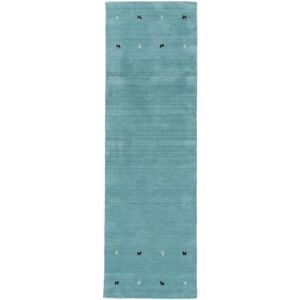 CARPETFINE Gabbeh Uni Turquoise Handwoven Rug - Rug CARPETFINE Gabbeh Uni Turquoise Handwoven Rug - Rug