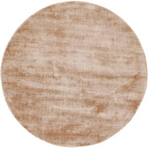 CARPETFINE Ava Viskoseteppich - 80cm runder Beigeteppich CARPETFINE Ava Viskoseteppich - 80cm runder Beigeteppich