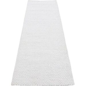 Carpetfine Sina Woll-Teppich - Handgewebt, Beige, 80x400cm Carpetfine Sina Woll-Teppich - Handgewebt, Beige, 80x400cm
