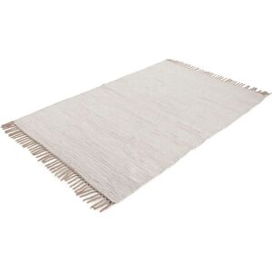 CARPETFINE - Kelim Chindi uni - White - 60x90 cm - Teppich CARPETFINE - Kelim Chindi uni - White - 60x90 cm - Teppich