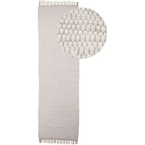 CARPETFINE - Kelim Chindi Uni - Weiß - 70x140 - Rug CARPETFINE - Kelim Chindi Uni - Weiß - 70x140 - Rug