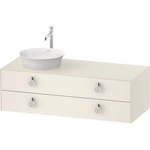 Duravit White Tulip Waschtisch - 1300mm, 2 Schubladen, Nordic Weiß Duravit White Tulip Waschtisch - 1300mm, 2 Schubladen, Nordic Weiß