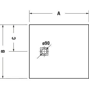 Duravit Weiß Rechteck Duschwanne - Duschwanne Duravit Weiß Rechteck Duschwanne - Duschwanne