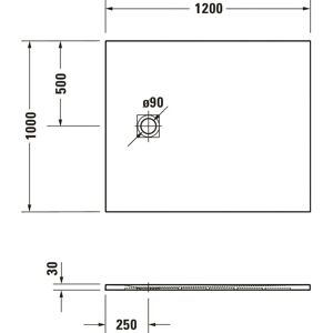 Duravit Rechteck-Duschwanne Weiß Matt - Duschwanne Duravit Rechteck-Duschwanne Weiß Matt - Duschwanne