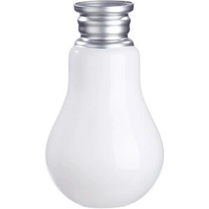 GILDE Retro White Glass Vase - Vase for Flowers & Decor GILDE Retro White Glass Vase - Vase for Flowers & Decor