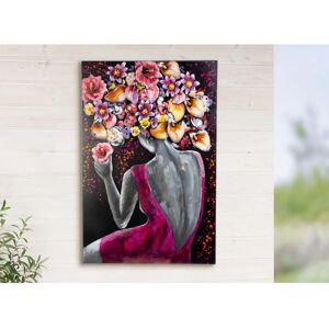 GILDE Florenzia Pink Metallbild - Wanddekoration GILDE Florenzia Pink Metallbild - Wanddekoration