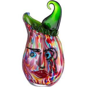 GILDE Venito Bunte Glasvase - 35cm - Vase aus Durchgefärbtem Glas GILDE Venito Bunte Glasvase - 35cm - Vase aus Durchgefärbtem Glas