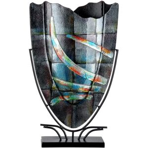 GILDE Varosia Handmade Gray Vase - Home Decor - Vase for Minimalist Interiors GILDE Varosia Handmade Gray Vase - Home Decor - Vase for Minimalist Interiors