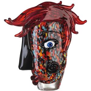 Gilde Casablanca Confuso Face Vase - Decorative Glass Art - 30cm Gilde Casablanca Confuso Face Vase - Decorative Glass Art - 30cm