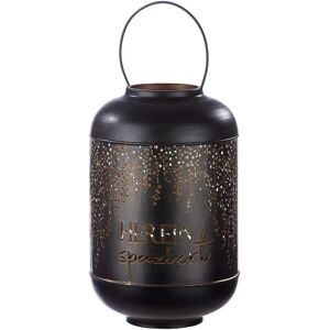 GILDE Black Windlight - Candle Holder 24cm Diameter - Windlicht GILDE Black Windlight - Candle Holder 24cm Diameter - Windlicht