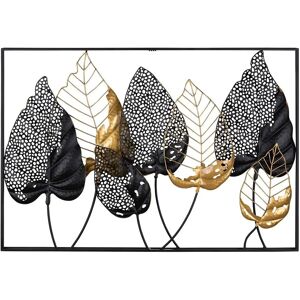 Relieve de pared de hoja negra GILDE Casablanca Relieve de pared de hoja negra GILDE Casablanca