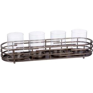 Windlicht Casablanca GILDE Loft, 58cm, Zilver - Kaarsenhouder Windlicht Casablanca GILDE Loft, 58cm, Zilver - Kaarsenhouder