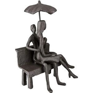 Sculpture Couple de Mariage GILDE Casablanca - Marron - 19cm - Publicité Sculpture Couple de Mariage GILDE Casablanca - Marron - 19cm - Publicité
