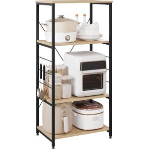 WOLTU Kitchen Shelf - 4 Tier Metal and Wood Storage - 60x40x123.5cm WOLTU Kitchen Shelf - 4 Tier Metal and Wood Storage - 60x40x123.5cm