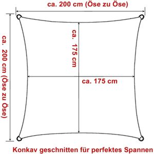 WOLTU GZS1188cm17 Crema - Lona de Sombra WOLTU GZS1188cm17 Crema - Lona de Sombra