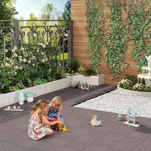 WOLTU GTF001co - Carrelages en WPC pour extérieur - 11 Panneaux - Publicité WOLTU GTF001co - Carrelages en WPC pour extérieur - 11 Panneaux - Publicité