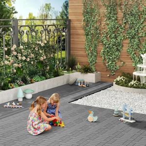 WOLTU GTF004hgr - 22 piezas Baldosas de suelo WPC 30x30cm - Gris Claro - Baldosas WOLTU GTF004hgr - 22 piezas Baldosas de suelo WPC 30x30cm - Gris Claro - Baldosas