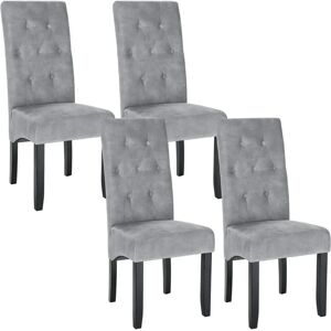 Ensemble de 4 Chaises de Salle à Manger Woltu BH294hgr-4 - Structure en Bois, Support 150kg - Publicité Ensemble de 4 Chaises de Salle à Manger Woltu BH294hgr-4 - Structure en Bois, Support 150kg - Publicité