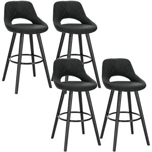 WOLTU - 4X Bar Stool Set - Châssis Bois Massif - Siège Rembourré - Tabouret de Bar - Publicité WOLTU - 4X Bar Stool Set - Châssis Bois Massif - Siège Rembourré - Tabouret de Bar - Publicité