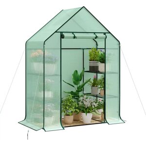 Invernadero de Jardín con 6 Estantes 143x73x195 cm - Caseta para Plantas Invernadero de Jardín con 6 Estantes 143x73x195 cm - Caseta para Plantas