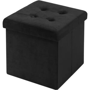 WOLTU Nero Pouf avec Rangement - Ottoman Cube - Banc Pliable - Publicité WOLTU Nero Pouf avec Rangement - Ottoman Cube - Banc Pliable - Publicité