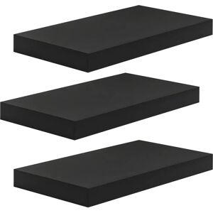 Estantería de Pared Woltu 3 - MDF de Alta Calidad Negra Estantería de Pared Woltu 3 - MDF de Alta Calidad Negra