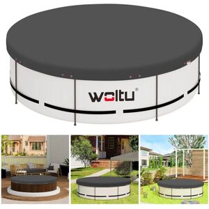 Couverture de Piscine Ronde WOLTU Ø 305 cm - Imperméable, Résistante - Publicité Couverture de Piscine Ronde WOLTU Ø 305 cm - Imperméable, Résistante - Publicité