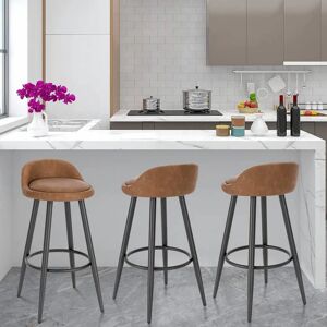 WOLTU WOLTU BH327br-1 Vintage Faux Leather Bar Stool - Kitchen & Counter WOLTU WOLTU BH327br-1 Vintage Faux Leather Bar Stool - Kitchen & Counter