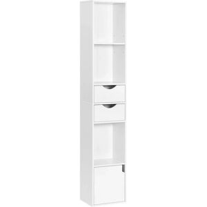 WOLTU Bookshelf White Modern Vertical Storage 3 Compartments WOLTU Bookshelf White Modern Vertical Storage 3 Compartments