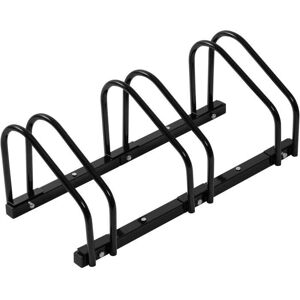 WOLTU - 3-Bike Rack - Noir - Sol/Mur - Bike rack - Publicité WOLTU - 3-Bike Rack - Noir - Sol/Mur - Bike rack - Publicité