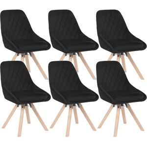 WOLTU - Ensemble de 6 Chaises de Salle à Manger Pivotantes en Velours - Publicité WOLTU - Ensemble de 6 Chaises de Salle à Manger Pivotantes en Velours - Publicité