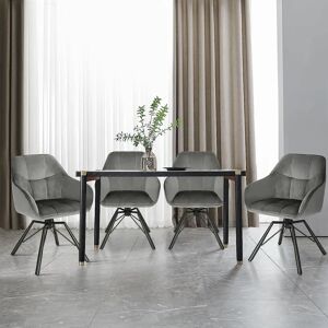 Woltu W0ATT0021-4 Silla de Restaurante - Giratoria, Terciopelo, Ergonómica Woltu W0ATT0021-4 Silla de Restaurante - Giratoria, Terciopelo, Ergonómica
