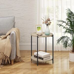 WOLTU W0ATT0022 Coffee Table - Double Shelf, Removable Top, Elegant Round Design WOLTU W0ATT0022 Coffee Table - Double Shelf, Removable Top, Elegant Round Design