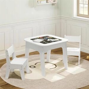 Set de Mesa y Sillas Infantiles WOLTU - Blanco - Muebles para Niños Set de Mesa y Sillas Infantiles WOLTU - Blanco - Muebles para Niños